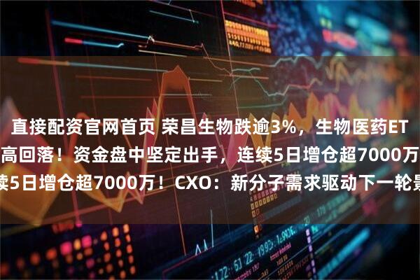 直接配资官网首页 荣昌生物跌逾3%，生物医药ETF汇添富(159839)冲高回落！资金盘中坚定出手，连续5日增仓超7000万！CXO：新分子需求驱动下一轮景气周期